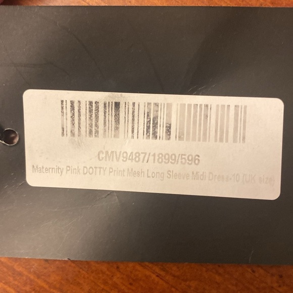 Pretty Little Things Size 6 Women’s MIDI Dress Dotty Mesh Long Sleeve Bodycon - Picture 8 of 11